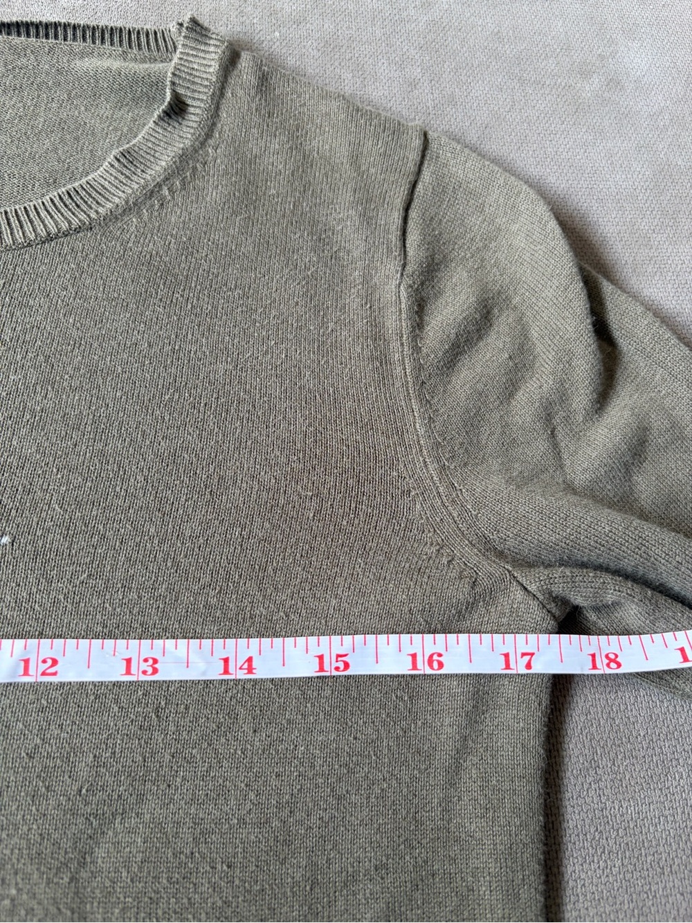 Banana Republic Bird Graphic Sweater Olive Green Cotton Rayon Knit Size S - Picture 6 of 7